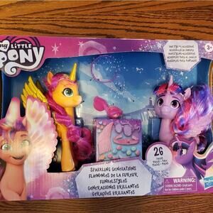 New My Little Pony Sunny Starscout‎ and Twilight Sparkle with 24 accessories 2pk